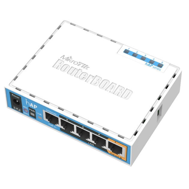 Маршрутизатор MikroTik hAP RB951Ui-2nD 300Мбит/с - изображение 2