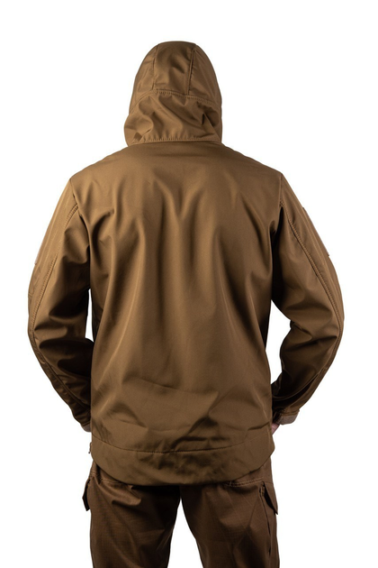 Тактична куртка SMILO soft shell XL coyote - изображение 2