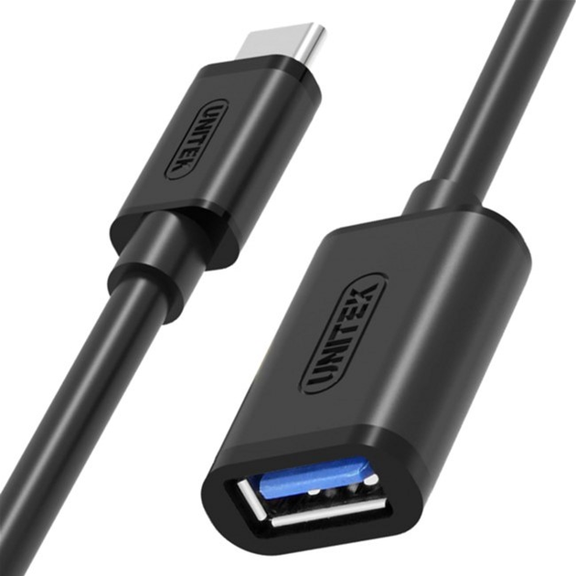 Przedłużacz Unitek Y-C476BK USB-C - USB 0.2 m Czarny (Y-C476BK) - obraz 1