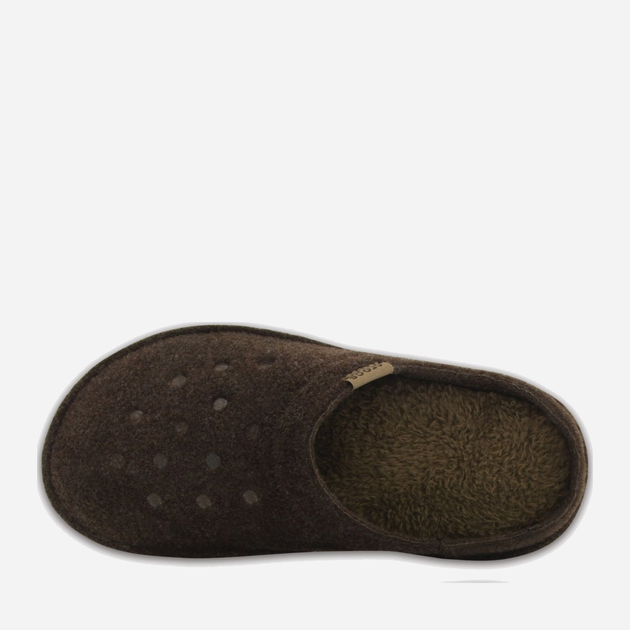 Kapcie domowe męskie Crocs Classic Slipper 203600-ESWT M7/W9 39-40 25 cm Ciemnobrązowe (887350816594) - obraz 4