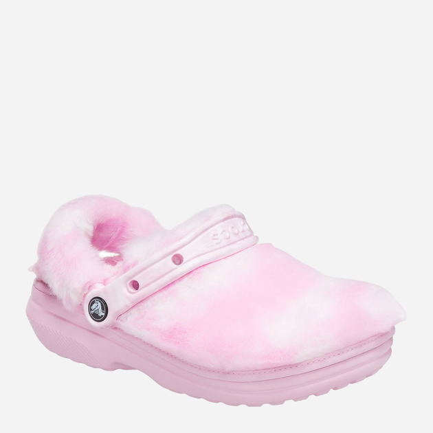 Kroksy damskie z futerkiem Crocs Classic Fur Sure 207303-BAWH W9 42-43 25 cm Różowe (191448822221) - obraz 2