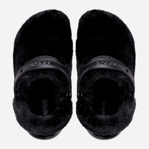Жіночі крокси утеплені Crocs Classic Fur Sure 207303-BLK W6 36-37 22 см Чорні (191448821552) - зображення 4