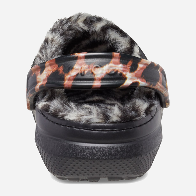 Chodaki damskie ocieplane Crocs Classic Lined Animal Remix Clog 207842-BKMA W6 36-37 22 cm Czarne (191448996458) - obraz 3
