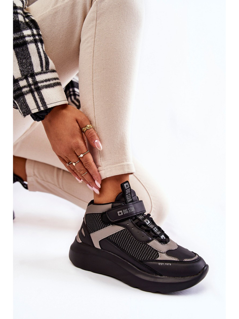 Sneakersy damskie Big Star KK274403 37 Czarne (5900714580308) - obraz 3
