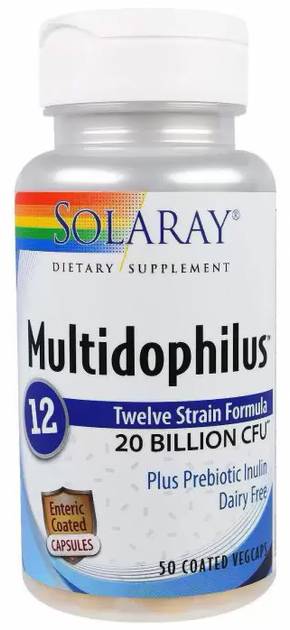 Suplement diety Solaray Multidophilus Tm 12-20 Billion 50 kapsułek (76280493016) - obraz 1