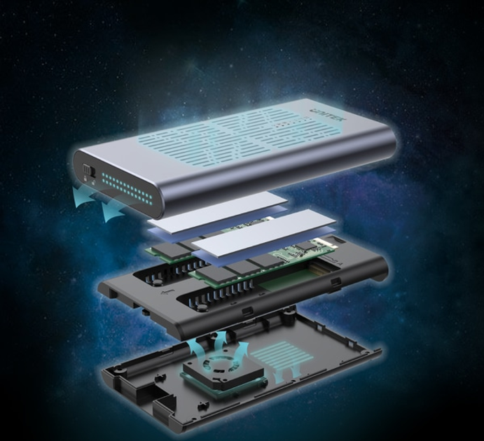 Stacja dokująca Unitek 2x M.2 PCIe/NVMe 20 Gb/s (4894160045829) - obraz 7