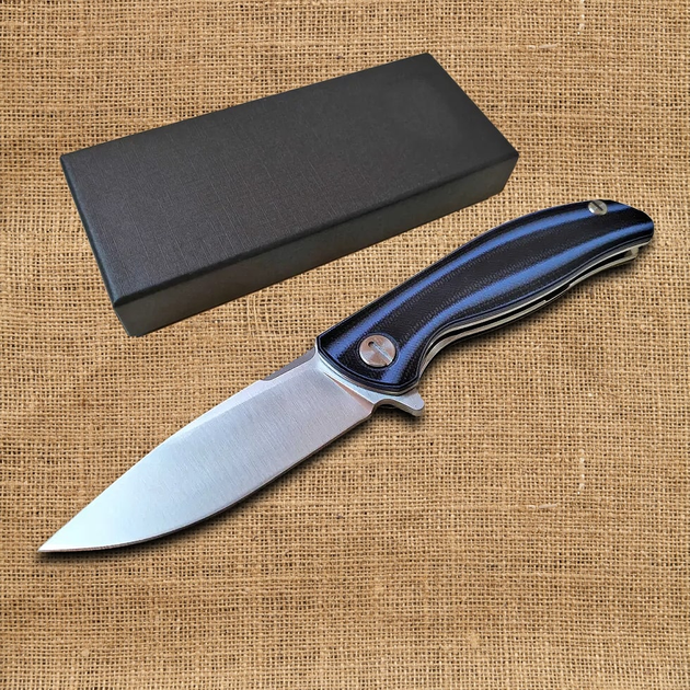 Складной карманный выкдиной нож F4 Flipper с Подшипником (Подшипниковым механизмом) из Стали D2 - изображение 1