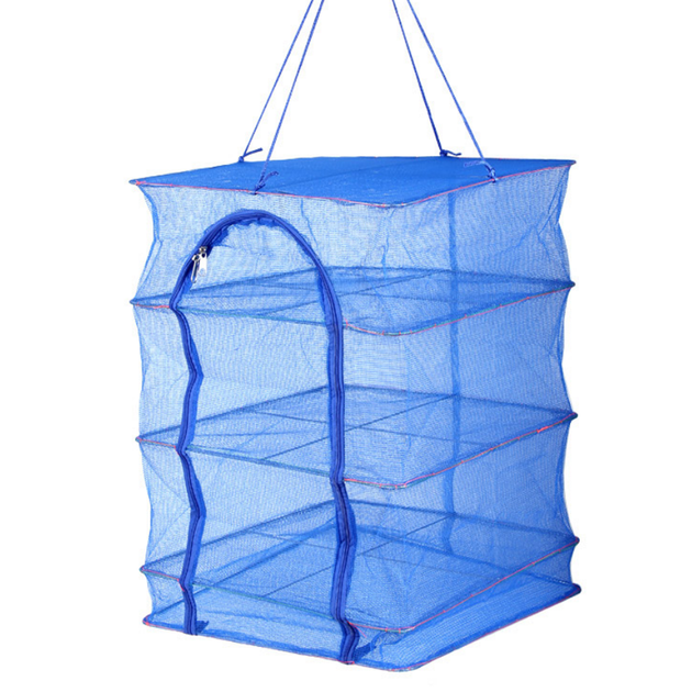 Складная сетка для сушки рыбы на 3 полки 35×35×65см - изображение 5