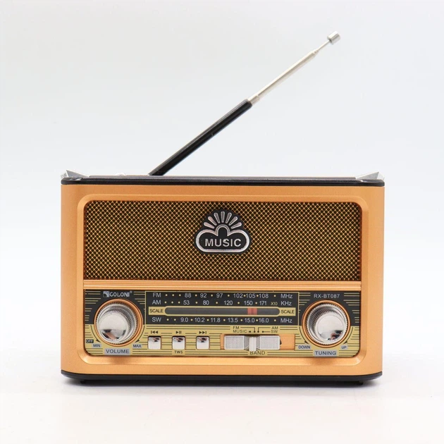 FM-Радіо GOLON RX-BT087, Золото - зображення 4