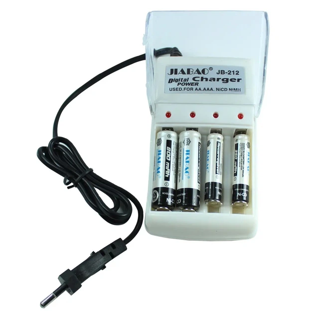 Зарядное устройство для аккумуляторов АА и ААА, Jiabao JB-212 + 4 аккумулятора ААА - Фото 4 Зарядное устройство для аккумуляторов АА и ААА, Jiabao JB-212 + 4 аккумулятора ААА - изображение 4