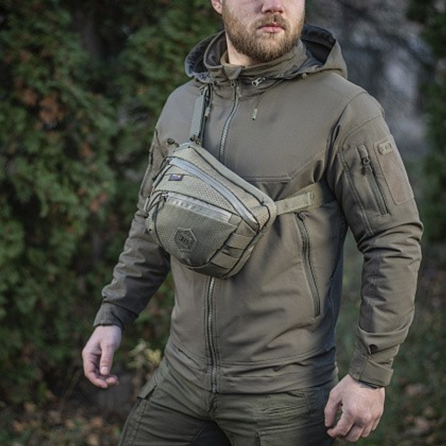 Сумка тактична через плече M-TAC Sphaera Hex Hardsling Bag Gen.III Elite Ranger Green для пістолета - зображення 2