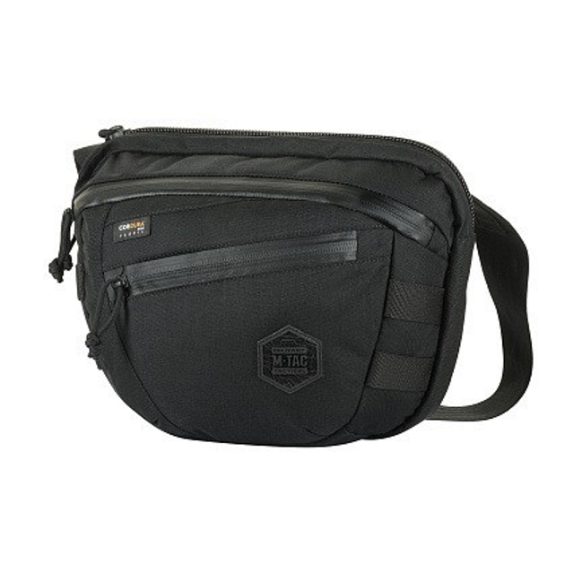 Сумка тактическая через плечо на грудь M-TAC Sphaera Hardsling Bag Large Elite Black для пистолета (сумка на пояс) - изображение 1
