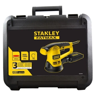 Шлифовальная машина Stanley FatMax, 480W, 4000-12000 об/мин, диск 125 мм, 3,9 кг, кейс (FME440K) - изображение 3