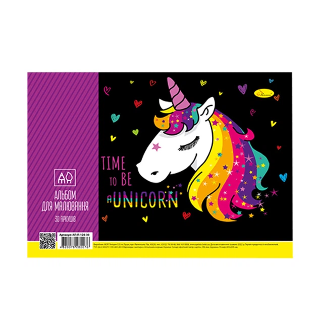 Альбом для рисования АП-П-120-30 на пружине Unicorn - Фото 1 Альбом для рисования АП-П-120-30 на пружине Unicorn - изображение 1