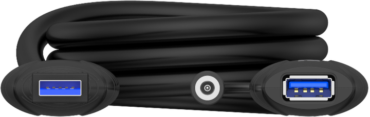 Кабель-подовжувач Unitek USB Type A - USB Type A/DC connector 15 м Black (Y-3003C) - зображення 6