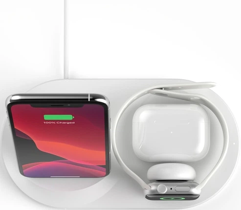 Бездротова підставка Belkin Apple Watch 3-в-1 (WIZ001VFWH) - зображення 5