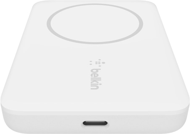 Бездротова зарядка Belkin 2.5k Magnetic Wireless Power Bank WHITE (BPD002BTWH) - зображення 1