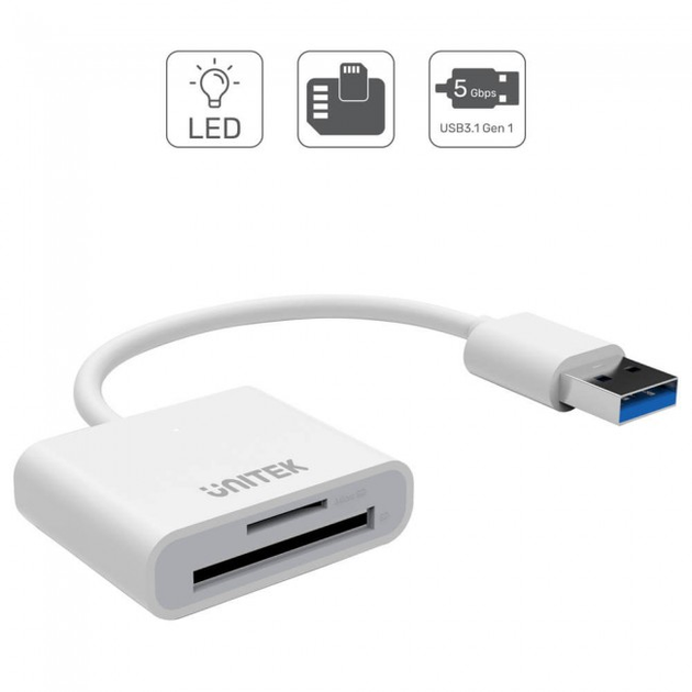 Adapter Unitek USB 3.0 na Card SD/microSD (4894160018007) - obraz 2