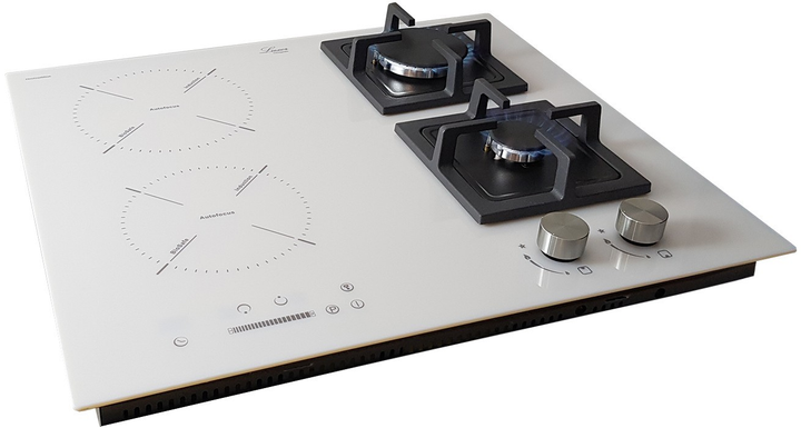 Варочная поверхность комбинированная Luxor Exclusive GI 67 Wh Slider SS ...