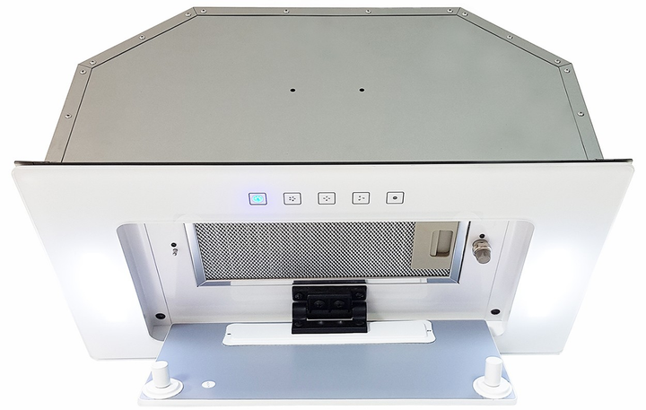 Вытяжка Sweet Air Prestige F 60 White 1450 LED + полностью стеклянный фасад белое стекло, белый - изображение 4