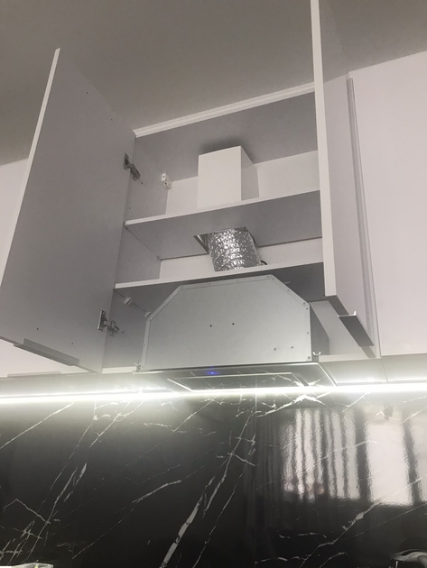 Вытяжка Sweet Air Prestige F 60 White 1450 LED + полностью стеклянный фасад белое стекло, белый - изображение 5