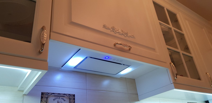 Вытяжка Sweet Air Prestige F 60 White 1450 LED + полностью стеклянный фасад белое стекло, белый - изображение 7