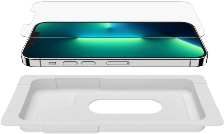 Захисне скло Belkin TemperedGlass Anti-Microbial для Apple iPhone 13/13 Pro (OVA069ZZ) - зображення 4