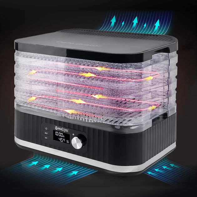 Сушилка для овощей, фруктов, грибов Maltec DryExpert450W Черная - изображение 4