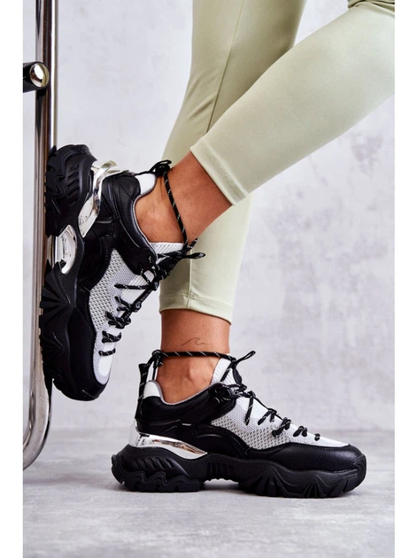 Жіночі снікери Big Star KK274053 41 Чорний/Сірий (5900714533540) - зображення 5