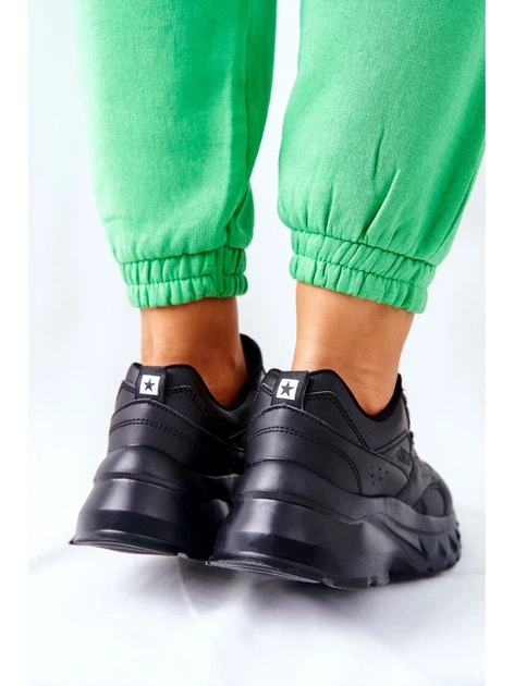 Sneakersy damskie na wysokiej platformie Big Star II274287 38 Czarne (5900714423940) - obraz 5