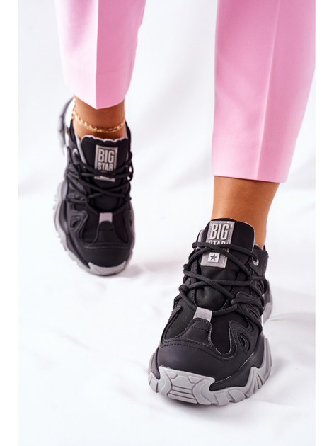 Sneakersy damskie Big Star II274089 37 Czarne (5900714407728) - obraz 3