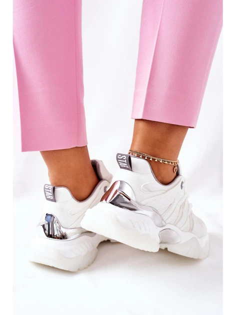 Sneakersy damskie na wysokiej platformie Big Star II274088 41 Białe (5900714407827) - obraz 5