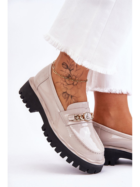 Loafersy damskie S.Barski Ronin 40 Jasnoszare (3078695947105) - obraz 7