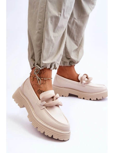 Loafersy damskie Big Star LL274581 41 Beżowe (5900714633301) - obraz 6