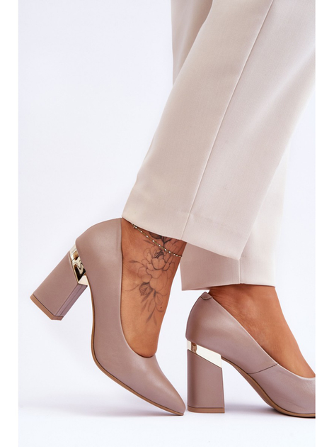 Жіночі туфлі Lewski Shoes 3117 41 Бежеві (3090206215084) - зображення 6