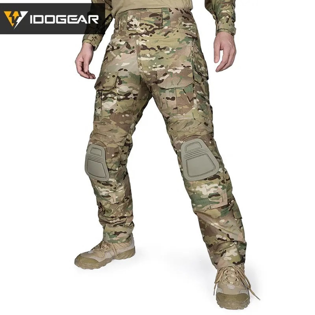 Тактичні штани IDOGEAR Gen3 Combat v2 літо розмір L мультикам з наколінниками - зображення 1