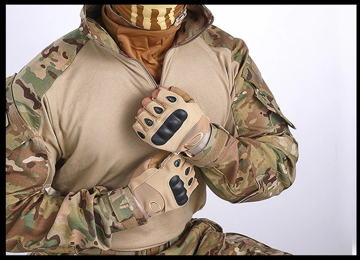 Тактическая рубашка Убакс IDOGEAR Gen3 Combat размер S мультикам вставки на локтях - изображение 2