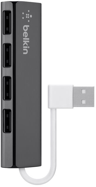 Hub USB Belkin 4 Port Ultra-Slim Travel Hub (F4U042BT) - obraz 1