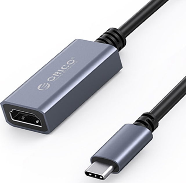 Адаптер Orico USB-C на HDMI 2.0 4K@60Hz алюміній (CTH-GY-BP) - зображення 1