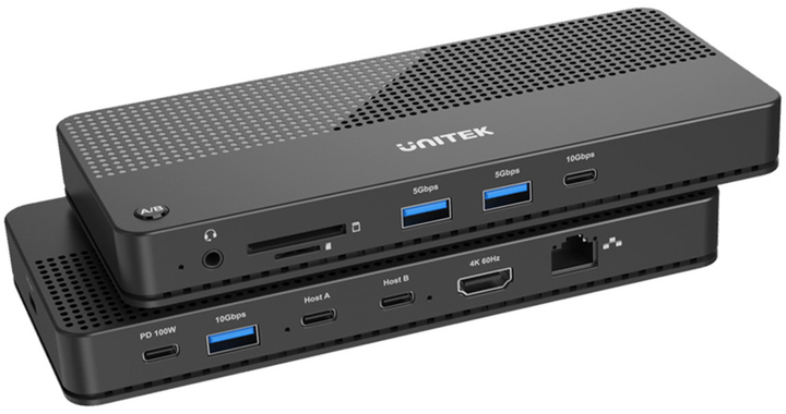 Przełącznik KVM Unitek 2-w-1-wy, 1x HDMI, 3x USB-A, 5x USB-C (D1077A) - obraz 3