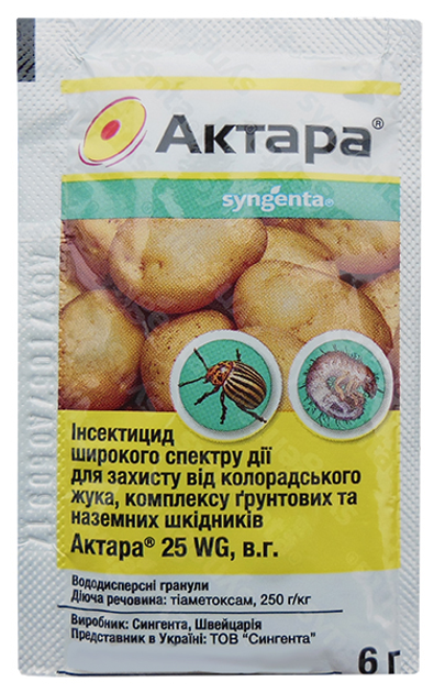 Инсектицид Актара, 6г, Syngenta (Сингента) – фото, отзывы ...