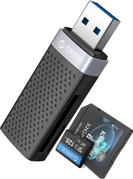Adapter Orico SD/microSD USB-A 3.1 (CS2T-A3-BK-EP) - obraz 2