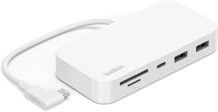 USB-C хаб Belkin 6-in-1 Multiport Hub White (INC011BTWH) - зображення 2