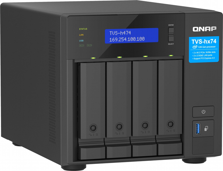 Мережеве сховище QNAP 6BAY TVS-H474-PT-8G - зображення 5