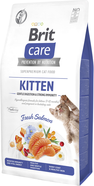 Сухой корм для котят Brit Care Cat GF Kitten Gentle Digestion Strong ...