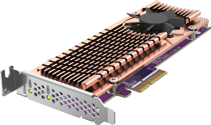 Adapter QNAP SSD Dual PCIe NVMe M.2 2280/22110 (QM2-2P-344A) - obraz 4