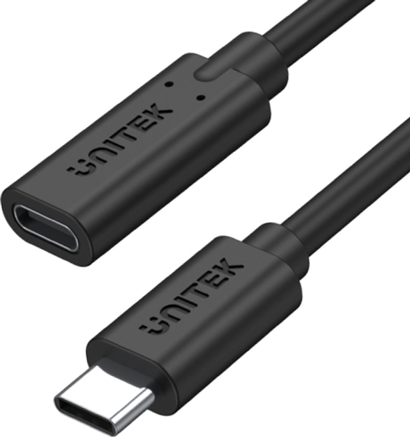 Przedłużacz Unitek USB-C 10Gbps 4K PD 100W 1 m (C14086BK-1M) - obraz 1