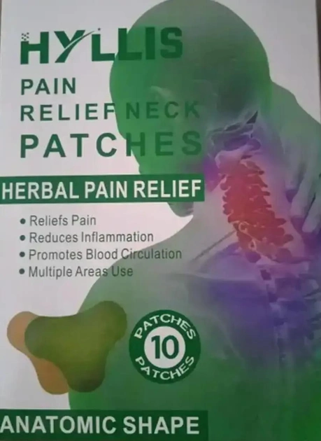 Пластырь с полынью для снятия боли в шее Hyllis Relief neck Patches 10 шт - изображение 1