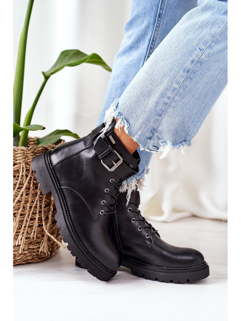 Glany damskie na platformie wysokie ocieplane Cross Jeans EE2R4086C 36 Czarne (8699438932018) - obraz 6