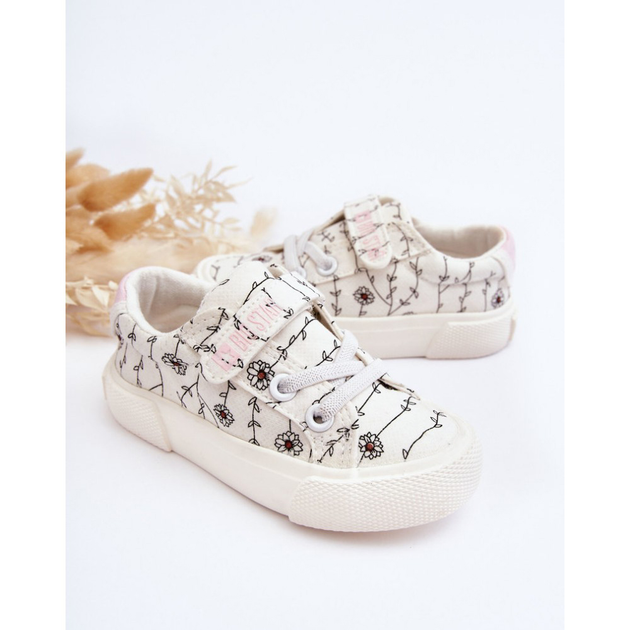 Дитячі кеди для дівчинки Big Star JJ374102 25 Білі (5900714490072) - зображення 4